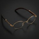 New Oval Wood Buffs clear glasses Oval UV400 Lenses Gold frame RICH buy 1 get 1