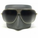 Men's Classic Vintage Luxury Hip Hop RETRO Style SUN GLASSES Gold & Black Frame