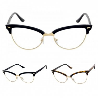 Women's CLASSIC VINTAGE RETRO CAT EYE Style Clear Lens EYE GLASSES Fashion Frame