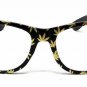 BLACK GOLD MARIJUANA WEED LEAF SQUARE SUNGLASSES CLEAR LENSES HIP HOP RETRO 80S