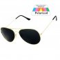 Gold Polarized Aviator Men's Glasses Outdoor Sports Eyewear Driving Sunglasses