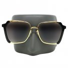 NEW Oversized Square Luxury Sunglasses Gradient Lens Vintage Women Fashion 2019