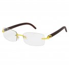 Hip-Hop Buffs Migos  Metal glasses Quavo Shades Rimless Gold Frame Clear Square