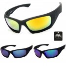 X Hunter Brand Wrap Around Flash Mirrored Lens Sports Sunglasses ANSI Z80.3+ new
