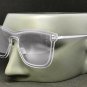 Mens Women CLASSIC VINTAGE Style Clear Lens EYE GLASSES Transparent Silver Frame