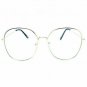New Classic Vintage Retro Style Clear Lens EYE GLASSES Large Square Silver Frame