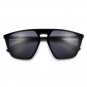 Gafas de Sol Lentes de Moda Fashion Oversize Large Black Lenses Miami Sunglasses