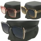 Lauren Flat Top Oversized HUGE Large Square Aviator Women Sunglasses GAFAS SHADZ