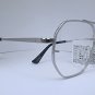 Mens OVERSIZED VINTAGE RETRO Style Clear Lens SUN GLASSES SILVER Metal Frame New