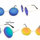 Vintage Retro Mirror Round Sun Glasses Goggles Steampunk Punk Sunglasses New