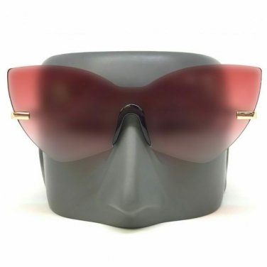 OVERSIZED VINTAGE 70's RETRO CAT EYE Style SUN GLASSES Rose Gold Frame Pink Lens