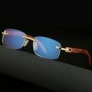 Wood Glasses Frame Men Rimless Eyeglasses Frames Wooden Gold 2019 New
