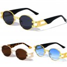 Hip-Hop Wood Buffs Migos Metal Sunglasses Quavo Shades Gold Frame Oval Glasses