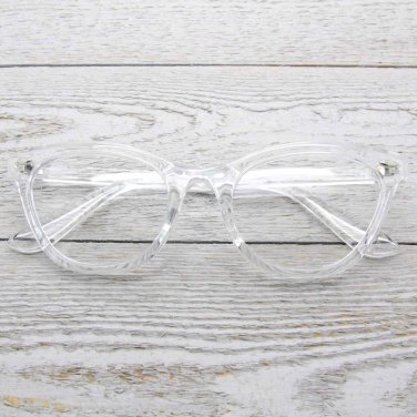 Cat Eye Clear Lens Retro Eyeglasses Transparent and Solid Frame Women Fashion