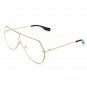 Oversized X Large CUT FLAT Lens Eyeline Shield Big Aviator Clear Sunglasses XL