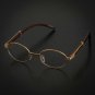 Men's Hip Hop Vintage Gold Frame Clear Lens Wood Glasses NEW