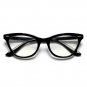 50's Retro Vintage Cat Eye Black Frame Clear Lens Women Eyeglasses Glasses