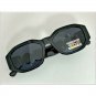 New CLASSIC HIP HOP RAPPER Style SUNGLASSES Black Frame Gold Medallion Dark Lens