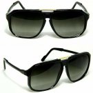 CLASSIC RETRO VINTAGE AVIATORS Black SUNGLASSES