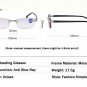 Rimless Reading Glasses Bifocal Far Near Anti Blue Light +2.50