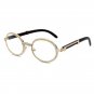 Fashion Small Round Diamond Sunglasses Women New Luxury Transparent Clear Lens W