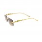 FASHION JAGUAR SQUARE METAL PLATED DETAIL SMALL SUNGLASSES 55MM