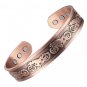CHUNKY 100% COPPER HARLEY MOTORCYCLE MAGNETIC BANGLE BRACELET SIZE-XL MEN CB41C