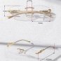 Men Square Rimless Fashion Glasses