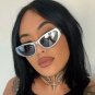 NEW Silver Men Women Celebrity Trend Glasses Hot Girls 2000s Y2K Wrap Sunglasses
