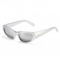 NEW Silver Men Women Celebrity Trend Glasses Hot Girls 2000s Y2K Wrap Sunglasses