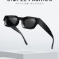 Modern Thick Rectangle Sunglasses for Women Men Retro 90s Chunky Square Polarize