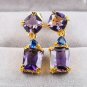 New Gorgeous 925 Silver Wedding Amethyst Drop Earrings for Women Tanzanite Jewel