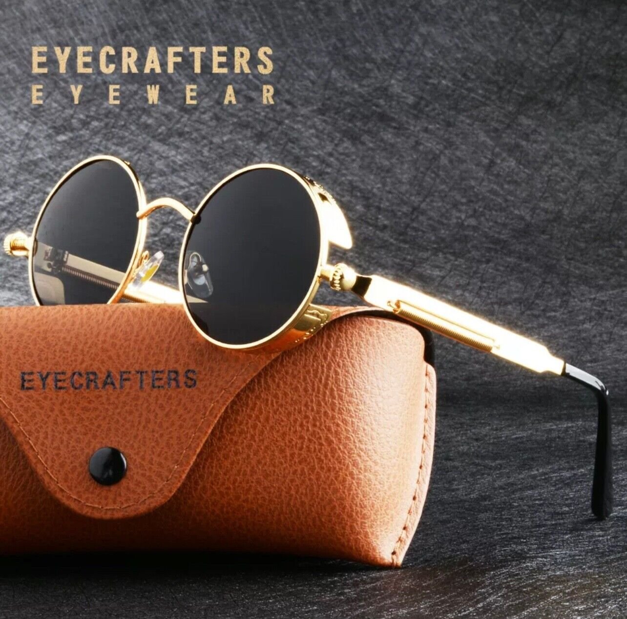 Smart Glasses CGID E01 John Lennon Polarized Sunglasses With Case