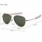AO Aviation Sunglasses Men women 2022 American Army Military Optical Oval Metal