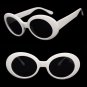 &Acirc;&nbsp;Clout Goggles Glasses Vintage White Kurt Cobain Oval Sunglasses FREE SHIPPING
