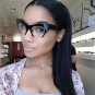 Cat Eye Vintage Retro "RAZOR" Women Eyeglasses Cut Off Lenses Semi Rimless GAFA