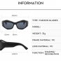 Wrap Around Sunglasses Thick Frame Y2K Sunglasses Punk Hip Hop Shades Glasses