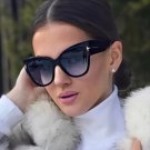 2023 New Tom Fashion Brand Designer Cat Eye Women Sunglasses Female Gradient Poi