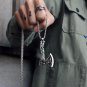MENDEL Mens Nordic Norse Viking Raven Axe Wolf Pendant Necklace For Men Chain