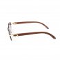 Vintage Men's Purple Smoke Tint Rimless Gold Frame Hip Hop Sunglasses
