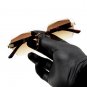 Woodgrain Brown Tint Retro Rimless Men's Elegant Gold Frame Hip Hop Sunglasses