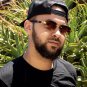 Woodgrain Brown Tint Retro Rimless Men's Elegant Gold Frame Hip Hop Sunglasses