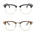 Blue Light Blocking Glasses-2 Pack Classic Semi Rimless Clear Lens anti Eyestrai