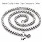 New Cool Boys Mens Stainless Steel Cross Pendant Necklace For Men Women Chain