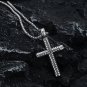 New Cool Boys Mens Stainless Steel Cross Pendant Necklace For Men Women Chain