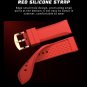 LIGE Men Watch Rectangle Sport Quartz Wristwatch Red Rubber Strap Males Watches