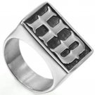 Big Men's Stainless Steel Large HD Motorcycle Biker Ring 195