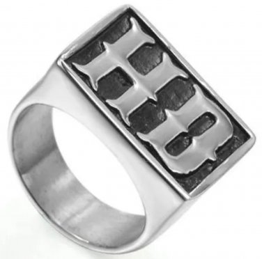 Big Men's Stainless Steel Large HD Motorcycle Biker Ring 195