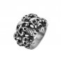 Skull Cool Man Ring 316L Stainless Steel Steam Ram Men Punk Rings Gothic Bands