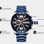 CURREN Men Watches Stainless Steel Wristwatch Male Chronograph Quartz Watch Gift